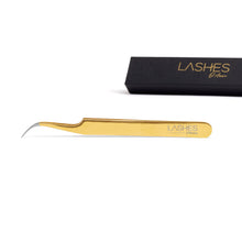Load image into Gallery viewer, 14K Coated Gold Eye Lash Extension Tweezers